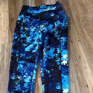 POP Fit Vibrant Blue Camouflage Leggings
